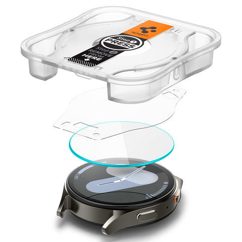 Spigen Galaxy Watch 7 44mm EZ Fit GLAS.tR Slim Glass Screen Protector 2PCS (Clear)