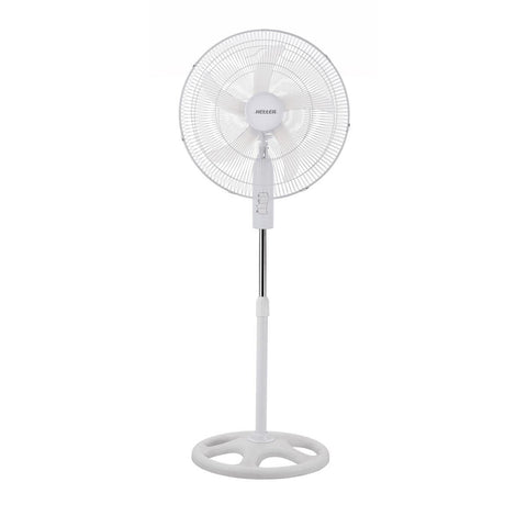 Heller Pedestal Fan 50cm Copper Motor 50W Height Adjustable 1.4m White