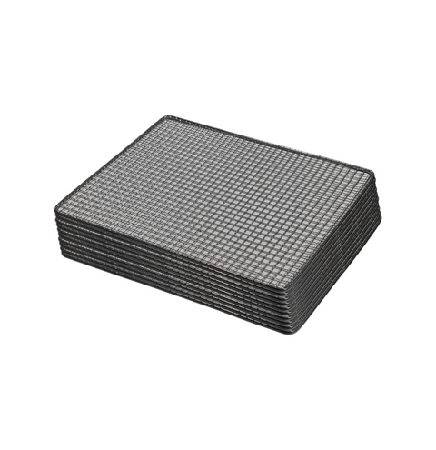 Benchfoods 20 x 30 cm Stainless Steel Mesh Trays - 10 Pack