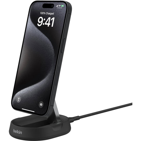 Belkin BoostCharge Pro Convertible Magnetic Qi2 Charging Stand (Black)