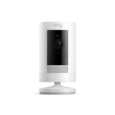 Ring Outdoor Security Camera [Stick Up Cam] Battery (White)