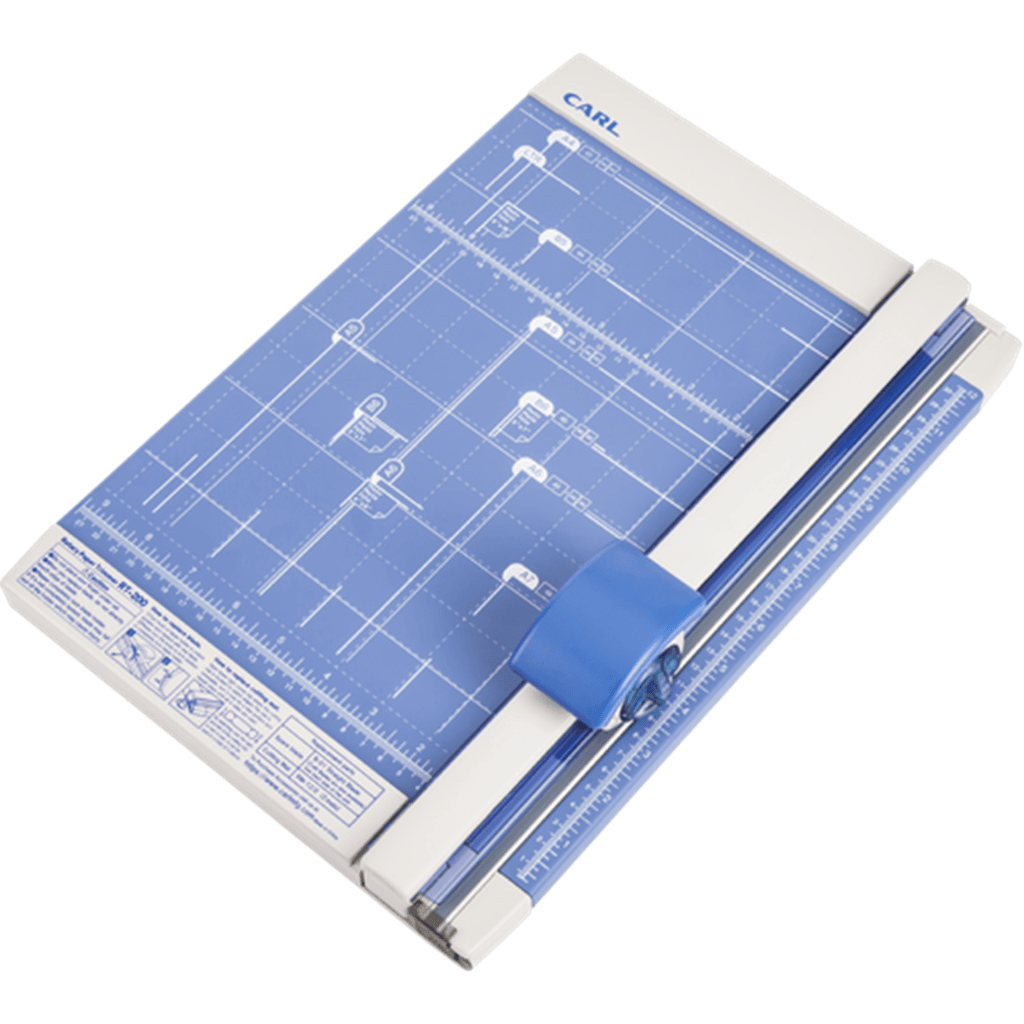 Carl Papper Rutter Carl RT200 Paper Trimmer Cutter A4 Rotary 10 Sheet Capacity - JB Hi-Fi