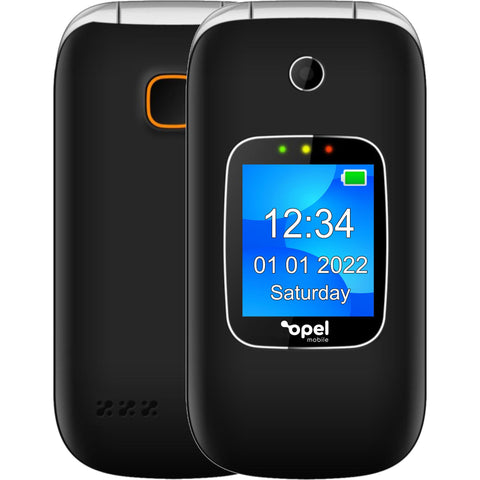 Opel Mobile FlipPhone 6 4G (Black/Grey)