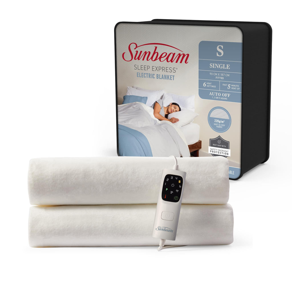 Sunbeam Sleep Express Fitted Electric Blanket (Single) JB HiFi