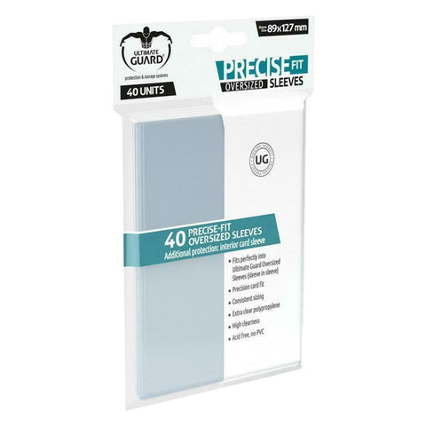 Ultimate Guard Precise-Fit Sleeves Oversized Transparent 40ct