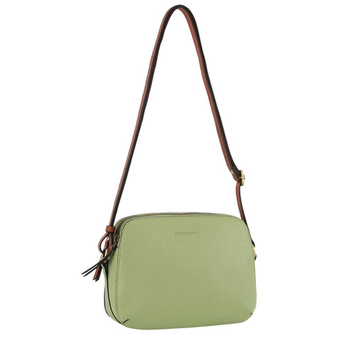 Pierre Cardin Women's Leather Classic Shoulder Crossbody Bag 24x17cm Jade