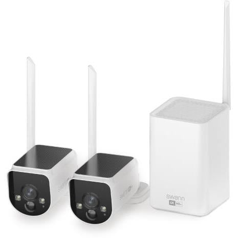 Swann MaxRanger4K with Long Range Wireless Solar Security System [2 Pack]