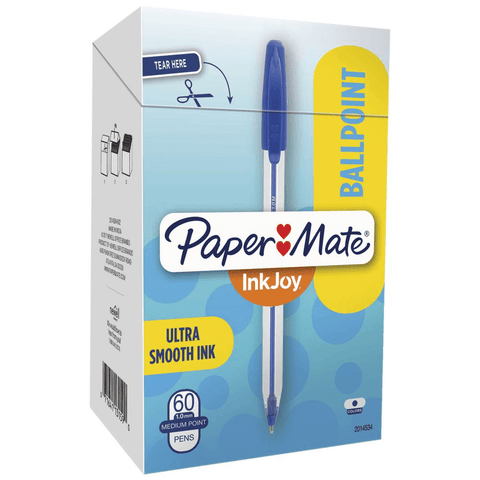Papermate Inkjoy 50 Ballpoint Pen Medium 1.0mm (Blue) [Box 60 Bulk]