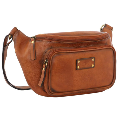 Pierre Cardin Women’s Leather Sling Bag (Cognac)