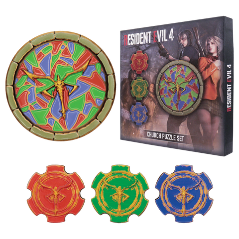 Fanattik Limited Edition Resident Evil 4 Church Puzzle Medallion Set