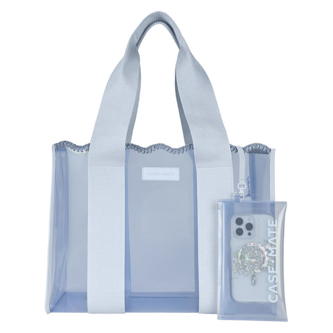 Case-Mate Carolina Blue Crochet Wave Tote with Phone Pouch