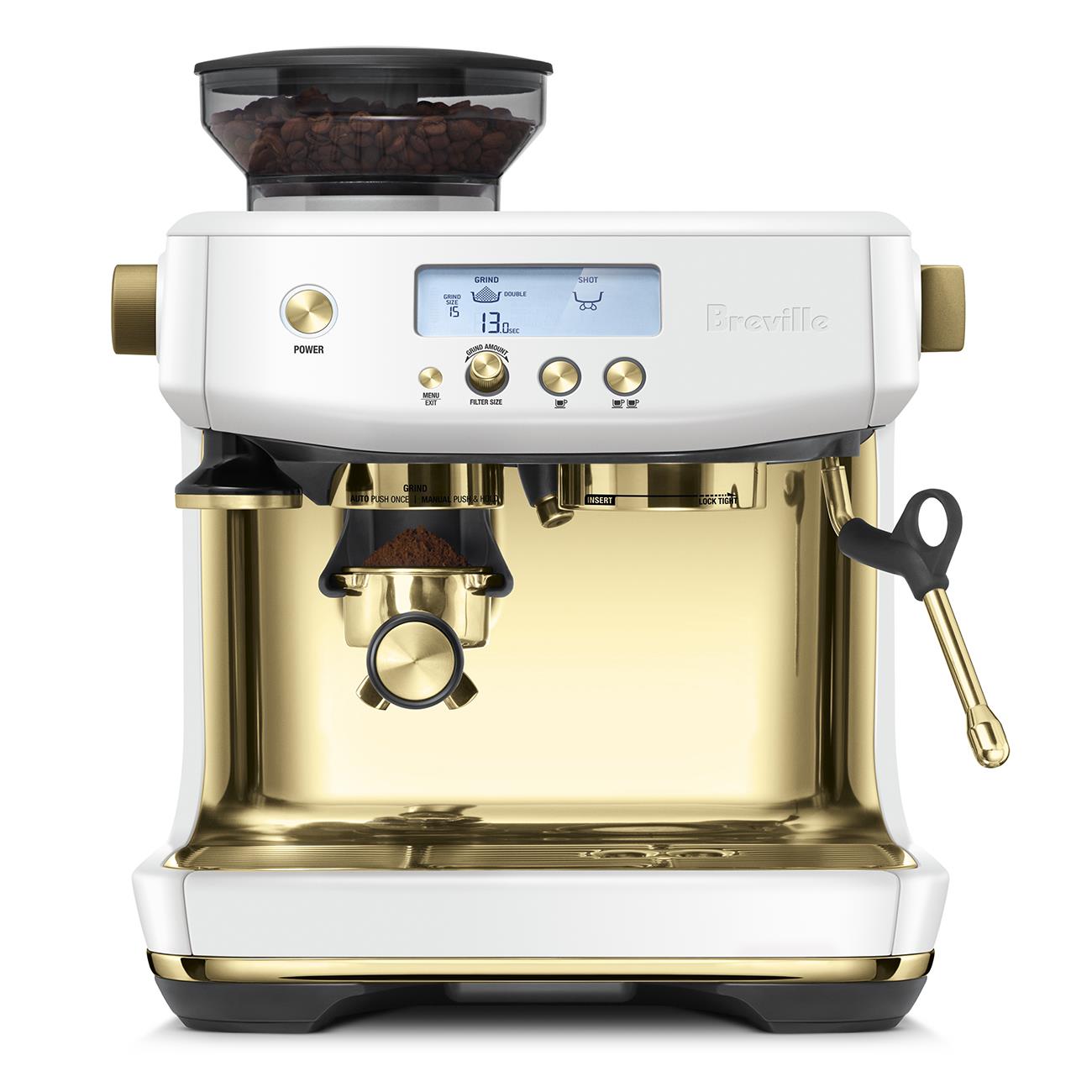 Breville the Barista Pro Coffee Machine (Stainless Steel Brass