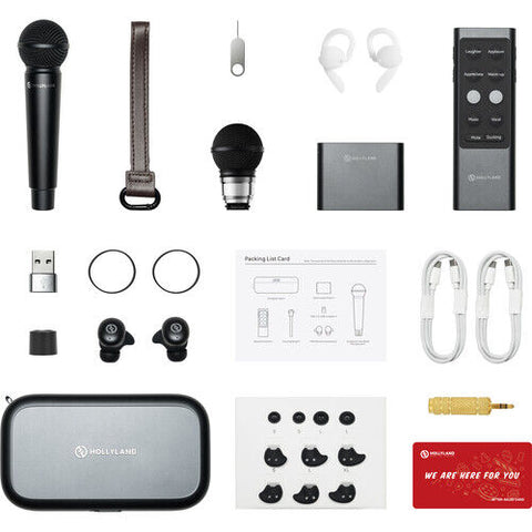 Hollyland MELO P1 Ultimate Wireless Handheld Microphone System (Space Gray)