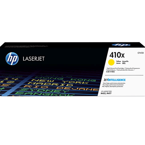 HP 410X Toner Ink Cartridge High Yield Yellow LaserJet