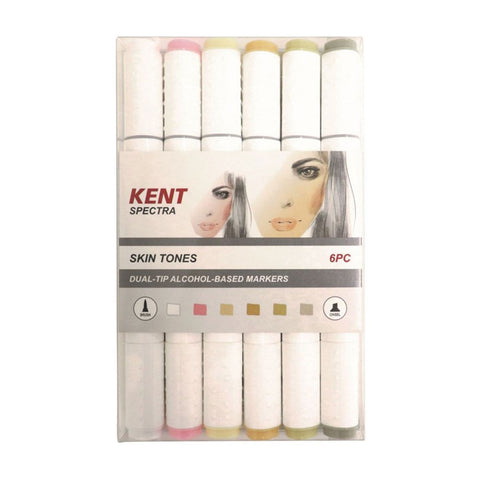 Kent Spectra Graphic Design Marker Set 6pcs - Skin Tones