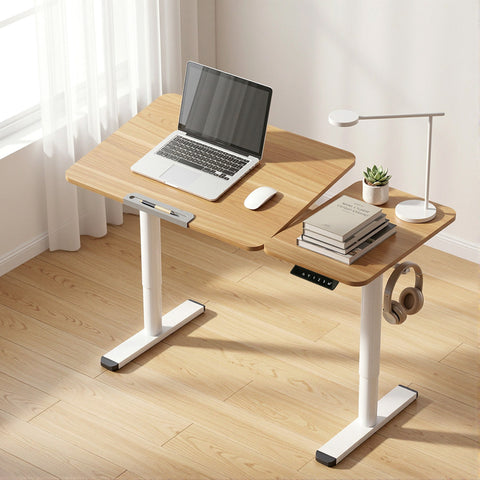 Artiss Adjustable Standing Desk Motorised Drawing Drafting Table WFH Small 110cm