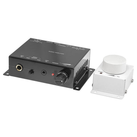 Pro2 Mic & Stereo Power Amplifier Kit with Volume Control Box 15x98mm (Black)