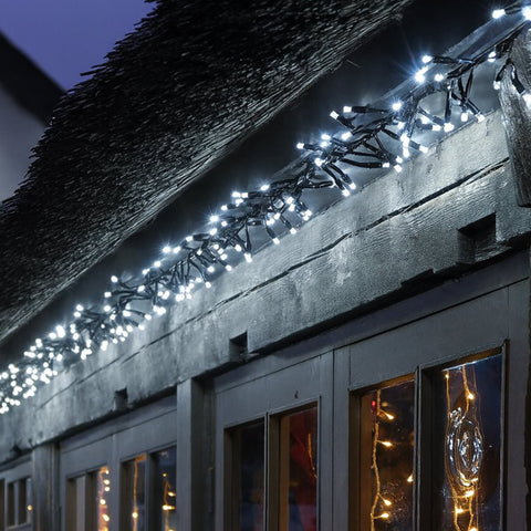 Lexi Lighting 500 LED Connectable Cluster Christmas Lights White