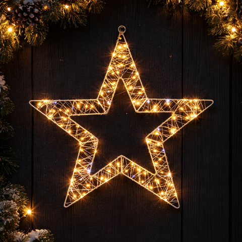 Lexi Lighting 45CM Mesh Star - Warm White