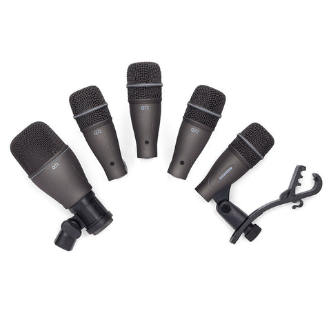 Samson DK705 Drum Kit and Microphone Set Audio Recording with Case 5pc
