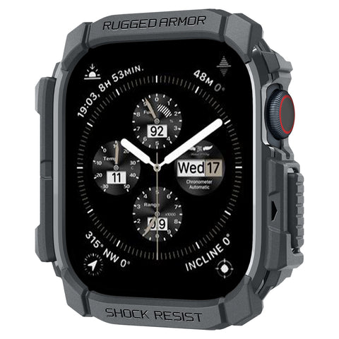 Spigen Apple Watch 10/11 46mm Rugged Armor Case (Dark Grey)