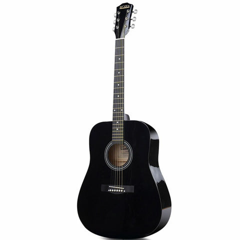 AXIOM Folkmaster Acoustic Guitar Left Handed (Black)