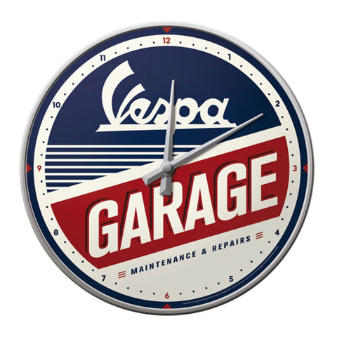 Nostalgic-Art Wall Clock Official Vespa Garage Licensed Design 30cm