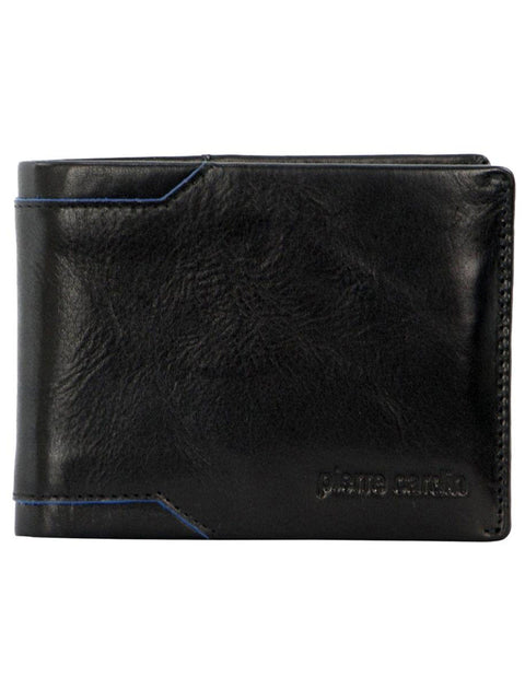 Pierre Cardin Men's Leather Bi-Fold RFID Protected Wallet 23.5cm Black