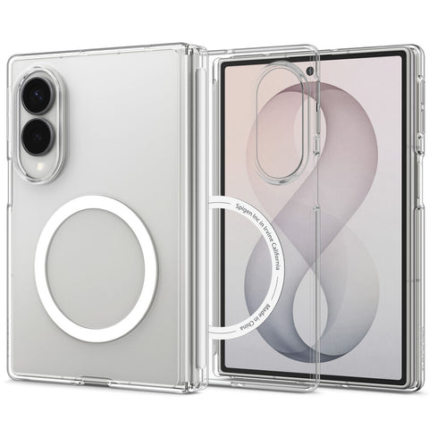 Spigen Galaxy Z Fold 8 Air Skin Zero (MagFit) Case (Clear Case / White Ring)