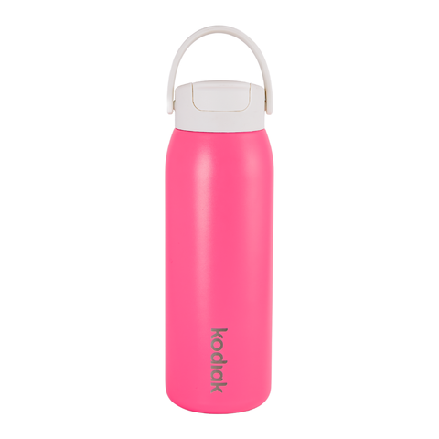 Kodiak Impact 946ml Insulated Stainless Steel Bottle with Straw Lid - Pink Pop