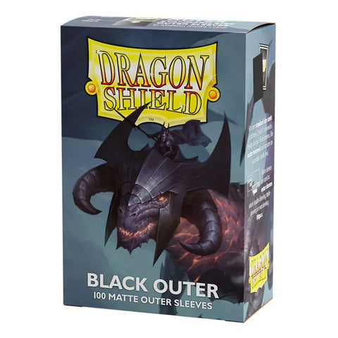 Arcane Tinmen Dragon Shield Matte Black Standard Size Outer Sleeves