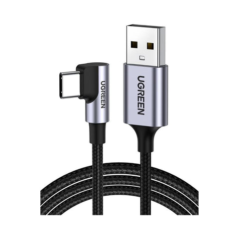 UGREEN USB-C to USB-A Braided Cable 90° Angled (1M)
