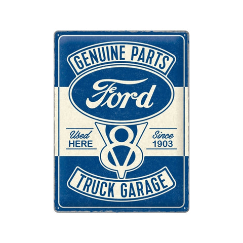Nostalgic-Art Ford V8 Truck Garage Special Edition 30x40cm Large Tin Sign Plaque