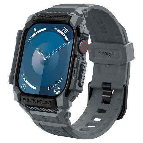 Spigen Apple Watch 10/11 46mm Rugged Armor Pro Band Case (Dark Grey)