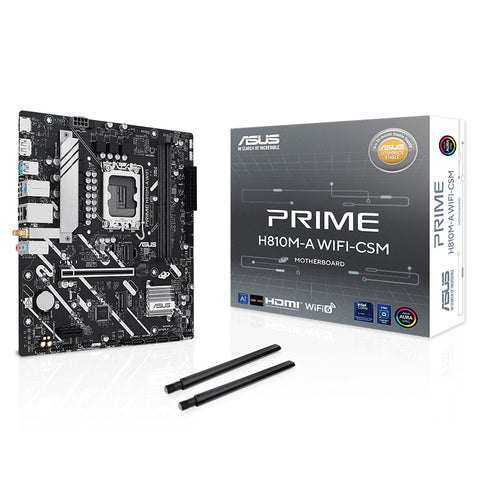 Asus Prime H810M-A WiFi-CSM LGA 1851 mATX Motherboard (PRIME H810M-A WIFI-CSM)