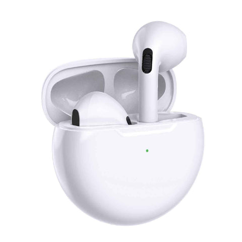 Laser TWS Earbuds with Voice Assistant and Charging Case (White)