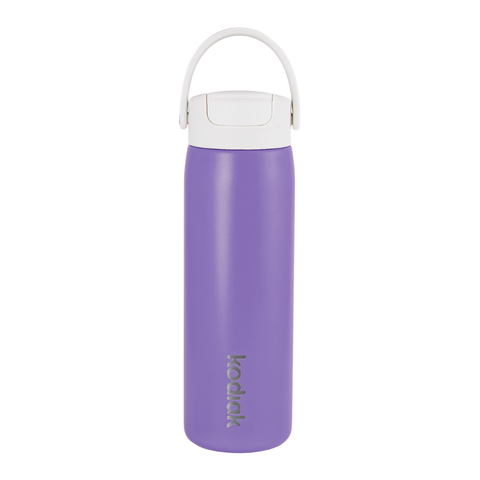 Kodiak Impact 710ml Insulated Stainless Steel Bottle with Straw Lid - Purple Scottie