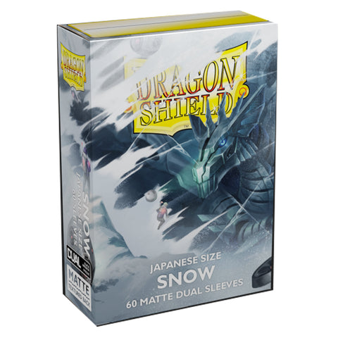 Arcane Tinmen Dragon Shield Japanese 60ct Dual Matte Snow White Sleeves 59x86mm