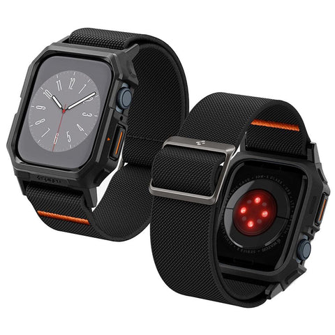 Spigen Apple Watch SE3/9/8/SE2/7/6/SE/5/4 (45mm/44mm) Lite Fit Pro Band Case (Black)