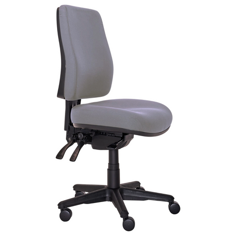 Buro Roma 3 Lever High Back With Seat Slide Without Arms Charcoal