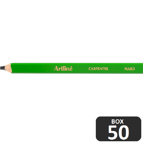 Artline Professional Carpenter Pencils Hard [Box 50 Bulk]