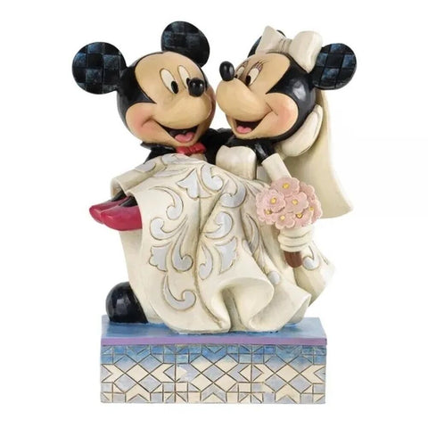 Jim Shore Disney Traditions - Mickey and Minnie Mouse Wedding - Congratulations