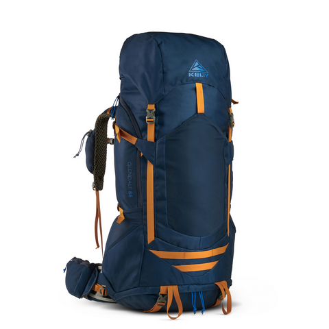 KELTY Glendale Pageant Backpack Bag Hiking Camping Travel Pack 85L (Blue/Cathay Spice)