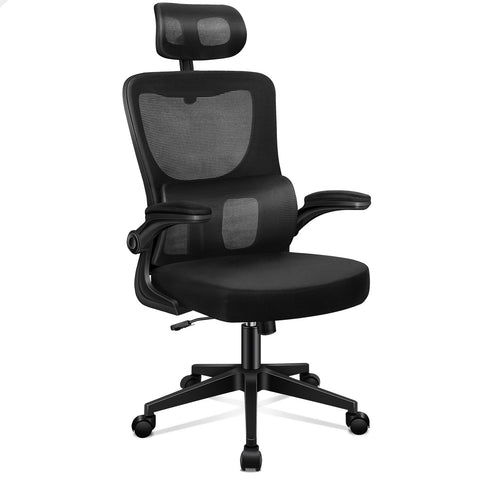 ALFORDSON Mesh Office Chair Executive Computer Fabric Seat Tilt Work (Black)