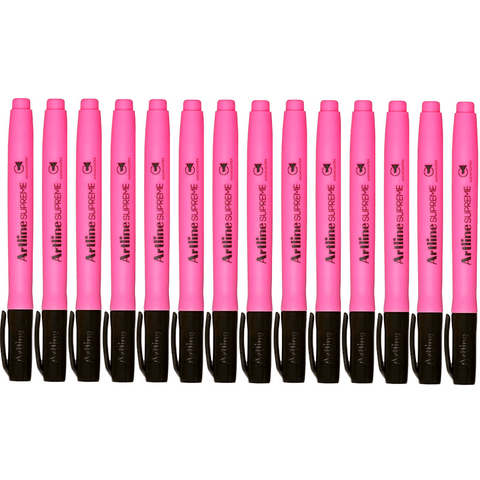 Artline Box 12 Supreme Highlighter (Pink)