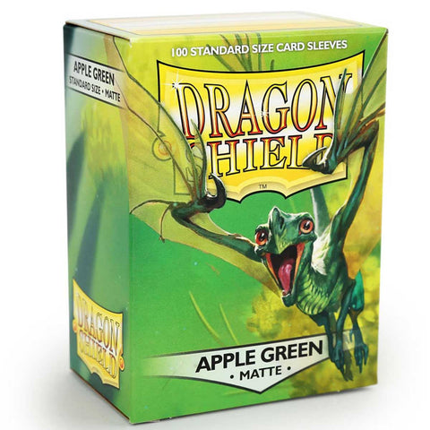 Arcane Tinmen Dragon Shield Standard 100ct Matte Apple Green Sleeves 63x88mm
