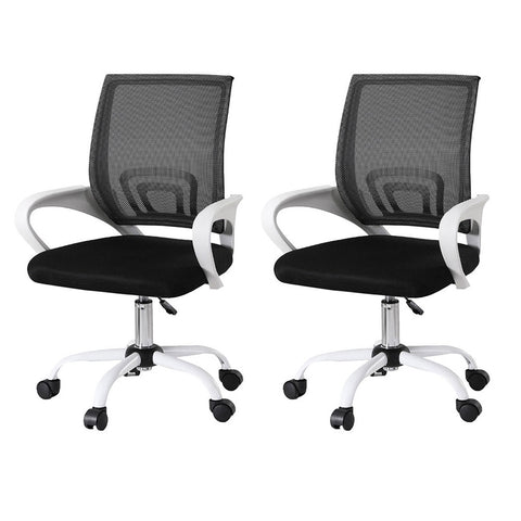 Artiss 2x Office Chair Mesh Computer Chairs Work Study Mid Back