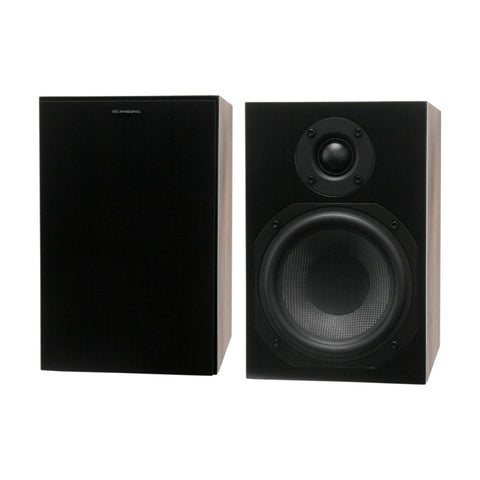Scansonic HD 2-Pieces L5 Series Bookshelf Home Speakers 120W (Walnut)