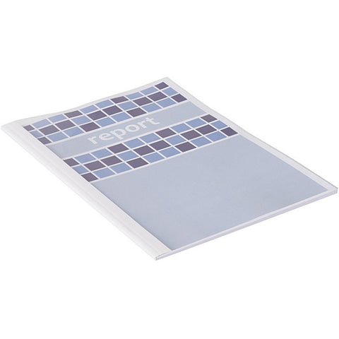 GBC Thermal Binding Cover 6mm White Pack 100