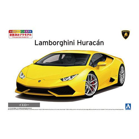 Aoshima 1/24 14 Lamborghini Huracan Yellow